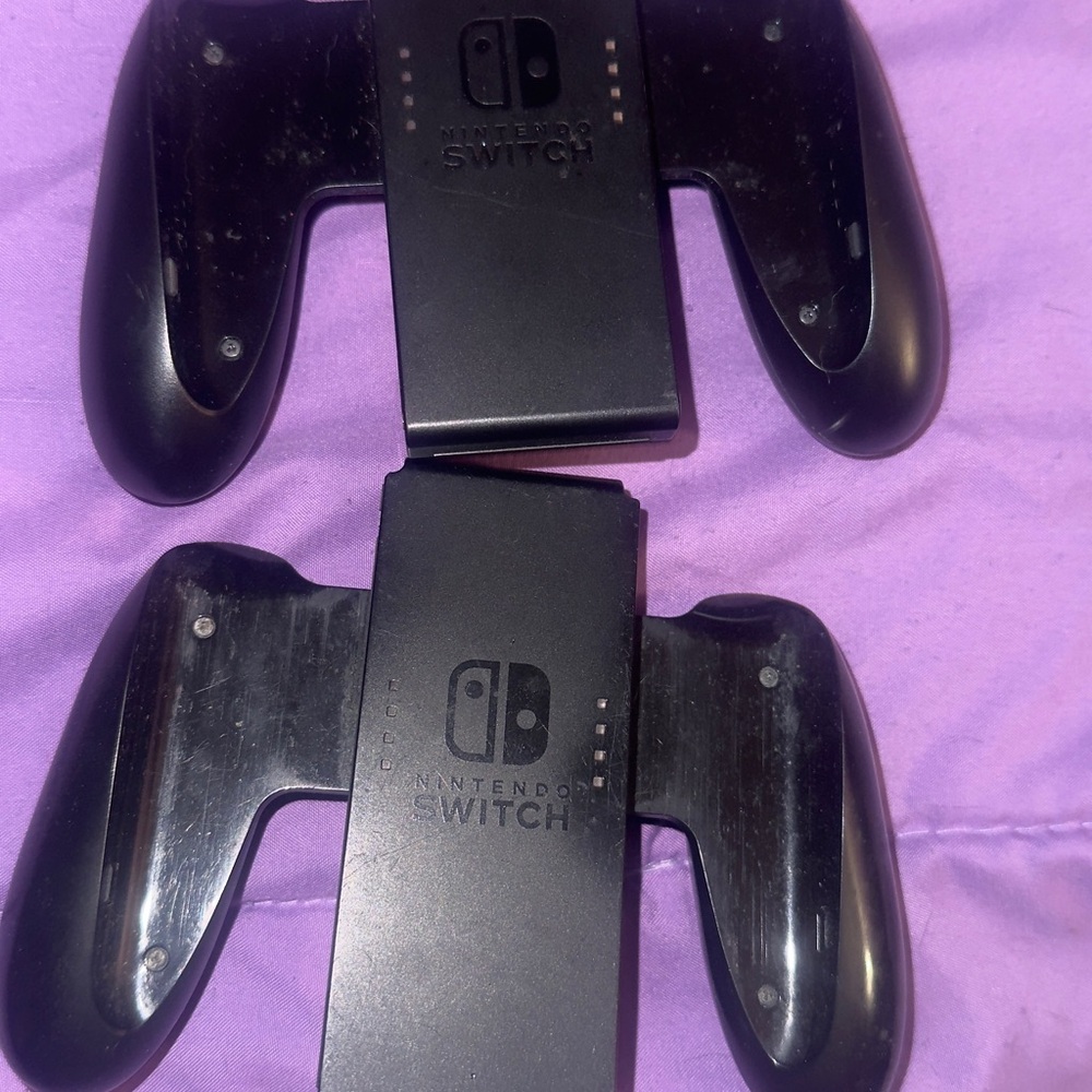 Nintendo Switch Black Controller Grip Pair